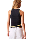 Camiseta De Tirantes Casual Calvin Klein Washed Woven Label Rib Tank Top