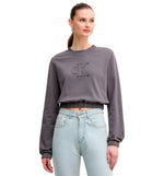 Calvin Klein Ck Applique Crewneck Casual Sweatshirt