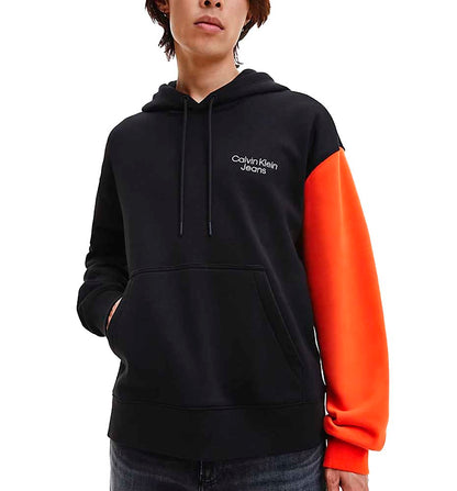 Hoodie Casual Hooded Sweatshirt_Men_CALVIN KLEIN Stacked Colorblock Hoodie