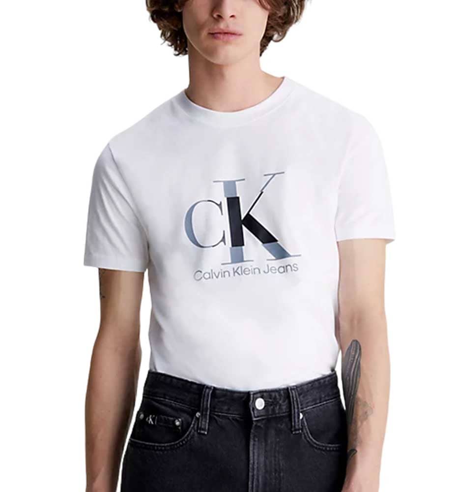 T-shirt M/c Casual_Men_CALVIN KLEIN Disrupted Monologue Tee