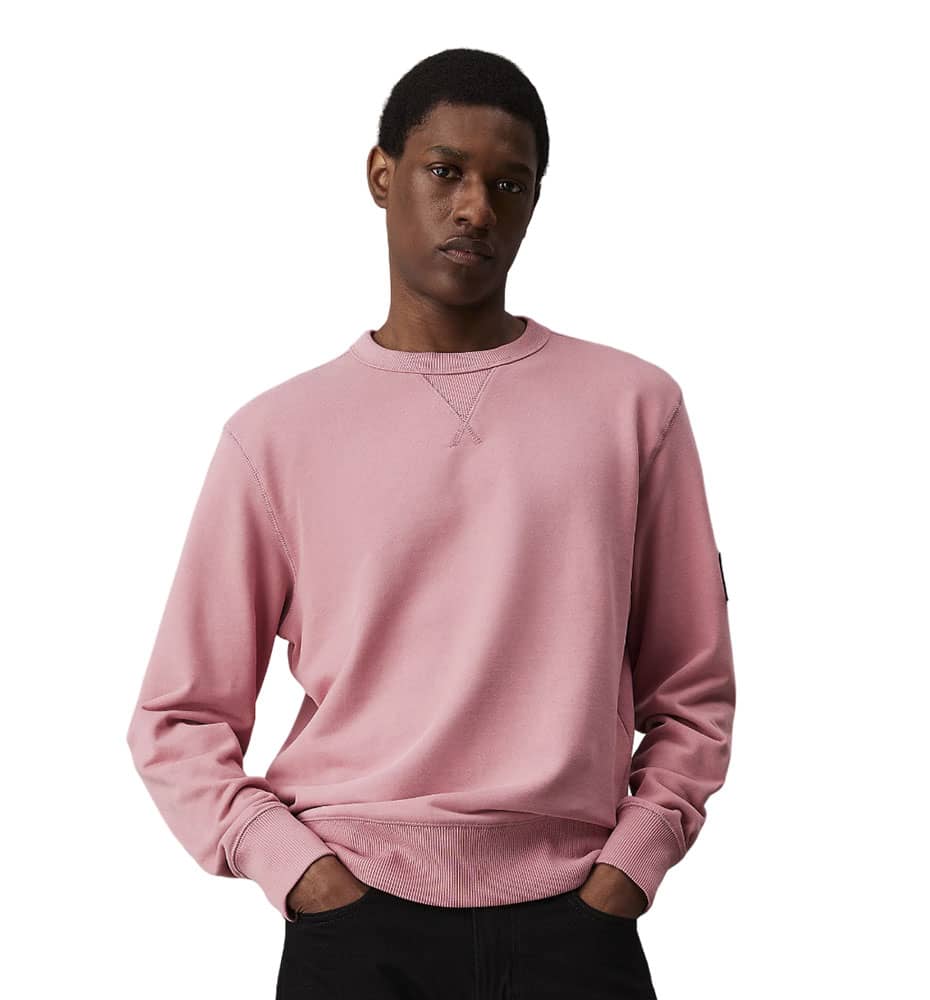 Casual Sweatshirt_Men_CALVIN KLEIN Badge Crew Neck