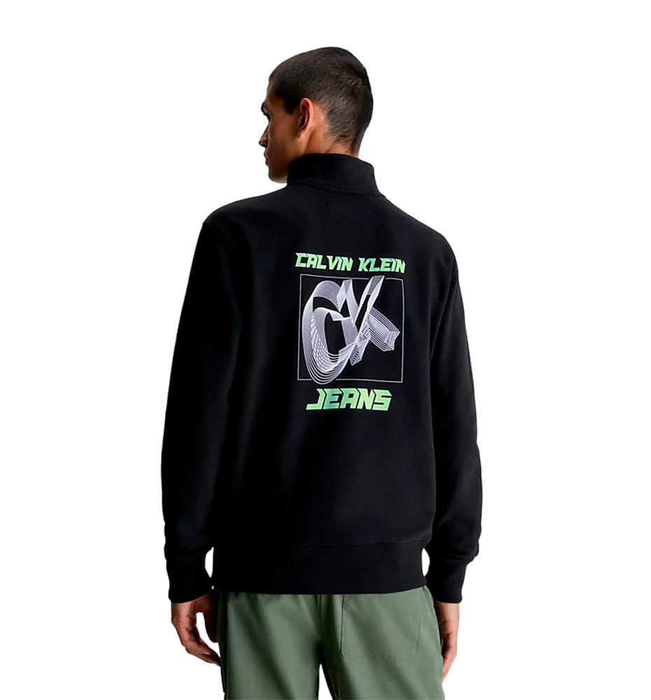 Sudadera Casual_Hombre_CALVIN KLEIN 3d Ck Future Fade Logo Half Zip