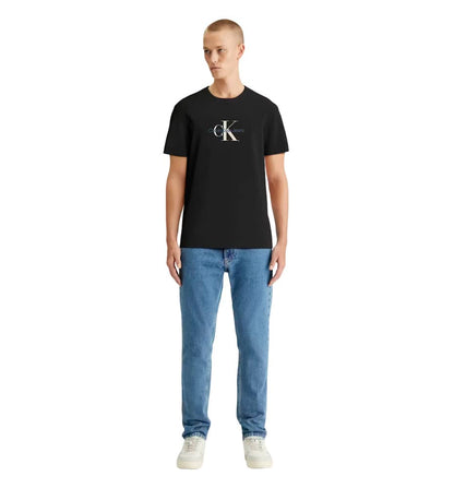 Camiseta M/c Casual_Hombre_CALVIN KLEIN Distressed Monologo Tee