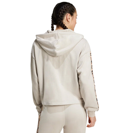 Hoodie Sudadera Capucha Casual_Mujer_ADIDAS W Aop Ft Fz