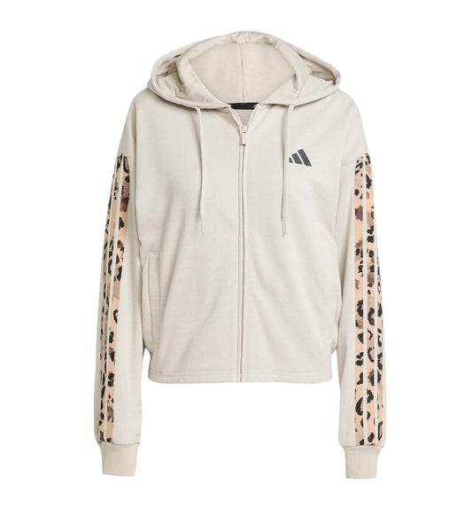 Hoodie Sudadera Capucha Casual_Mujer_ADIDAS W Aop Ft Fz