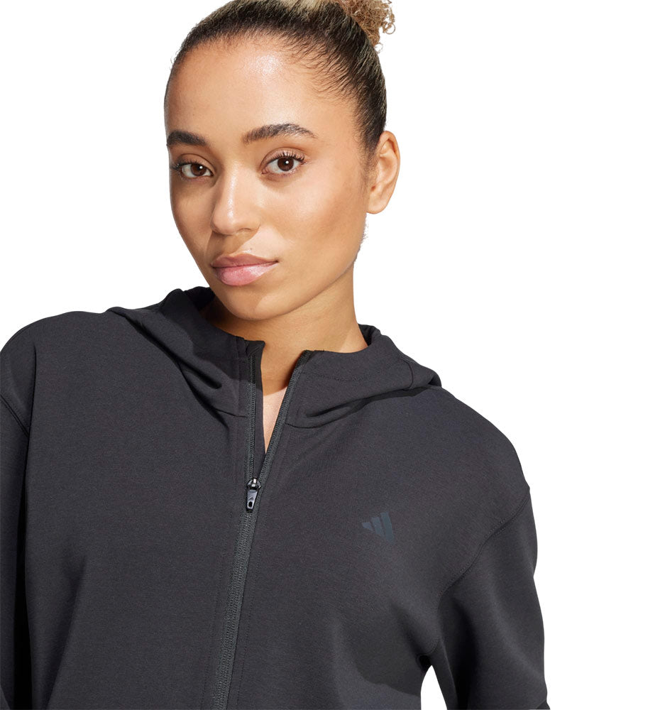Women's Fitness Jacket_ADIDAS D4t Fz Hoodie
