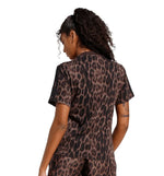Adidas All Over Animal Print Casual T-shirt
