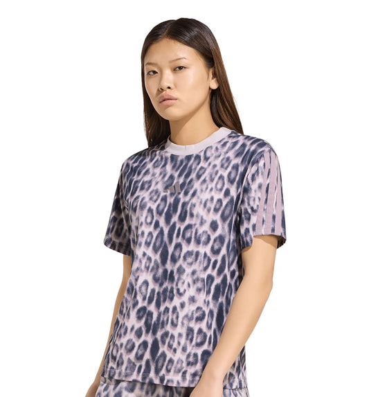 Camiseta Casual Leopardo Adidas