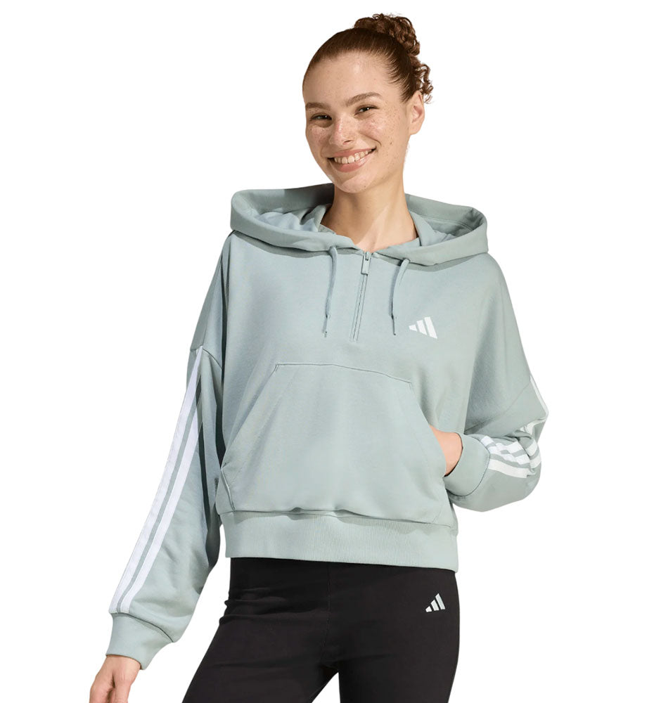 Hoodie Sudadera Capucha Casual Adidas 3Stripes