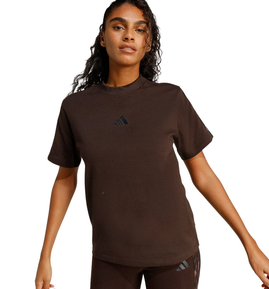 Women's Casual T-Shirt_ADIDAS W Seasonal Essentials Leopard