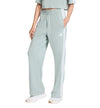 Calças Casuais Adidas 3 Riscas Bainha Aberta French Terry