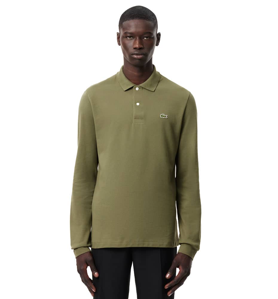 Polo Casual_Hombre_LACOSTE Long Sleeved Ribbed Collar Shirt