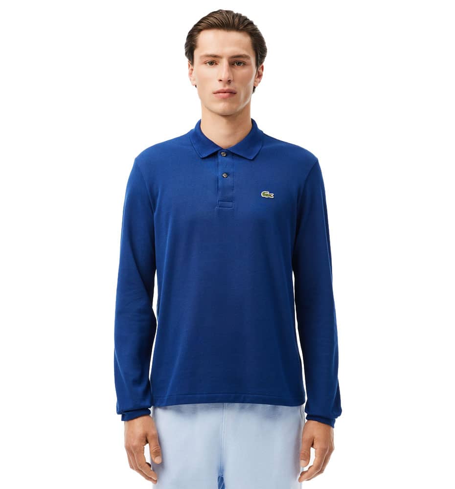 Polo Casual_Hombre_LACOSTE Long Sleeved Ribbed Collar Shirt