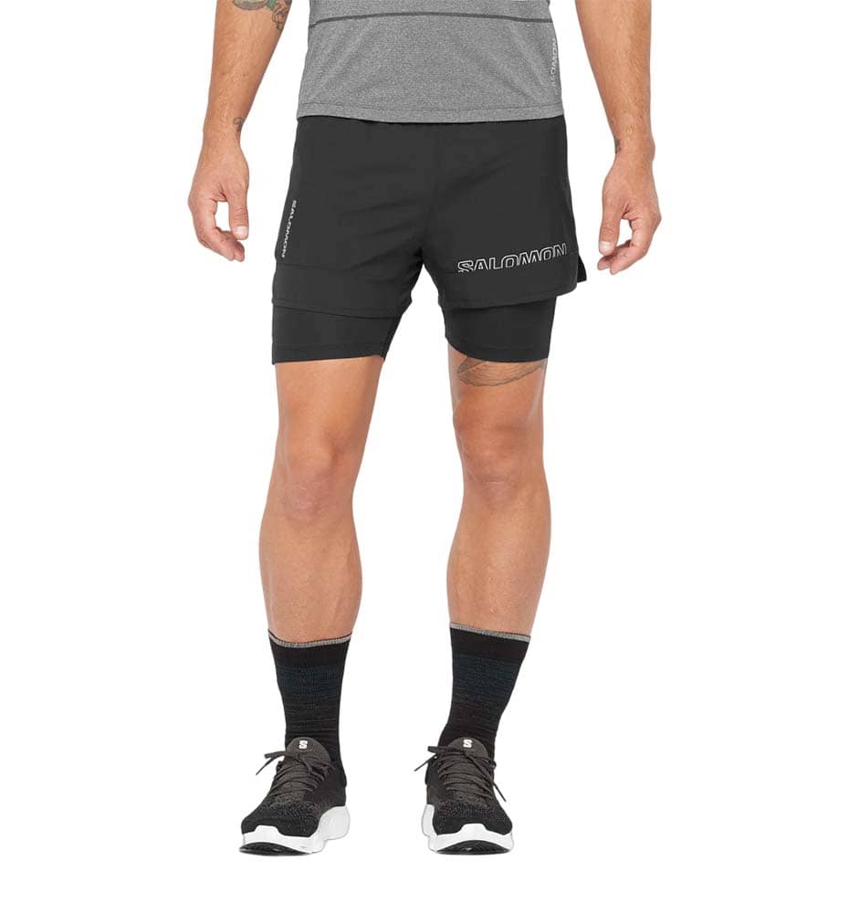 Short Trail_Men_SALOMON Cross 2in1 Shorts M Deep