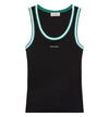 Women's Casual Tank Top Calvin Klein Color Block Cotton Rib Crew Tank