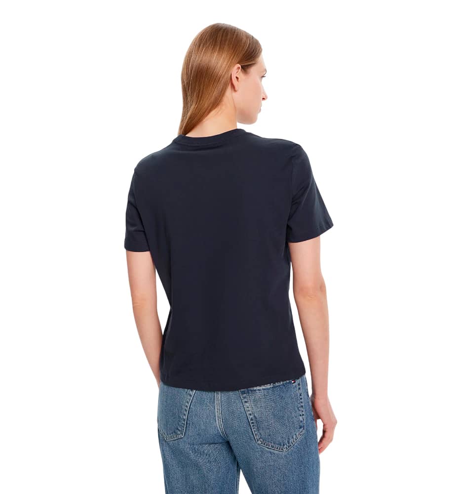 T-shirt M/c Casual_Mujer_CALVIN KLEIN Ss Classic Foil Monologue Tee