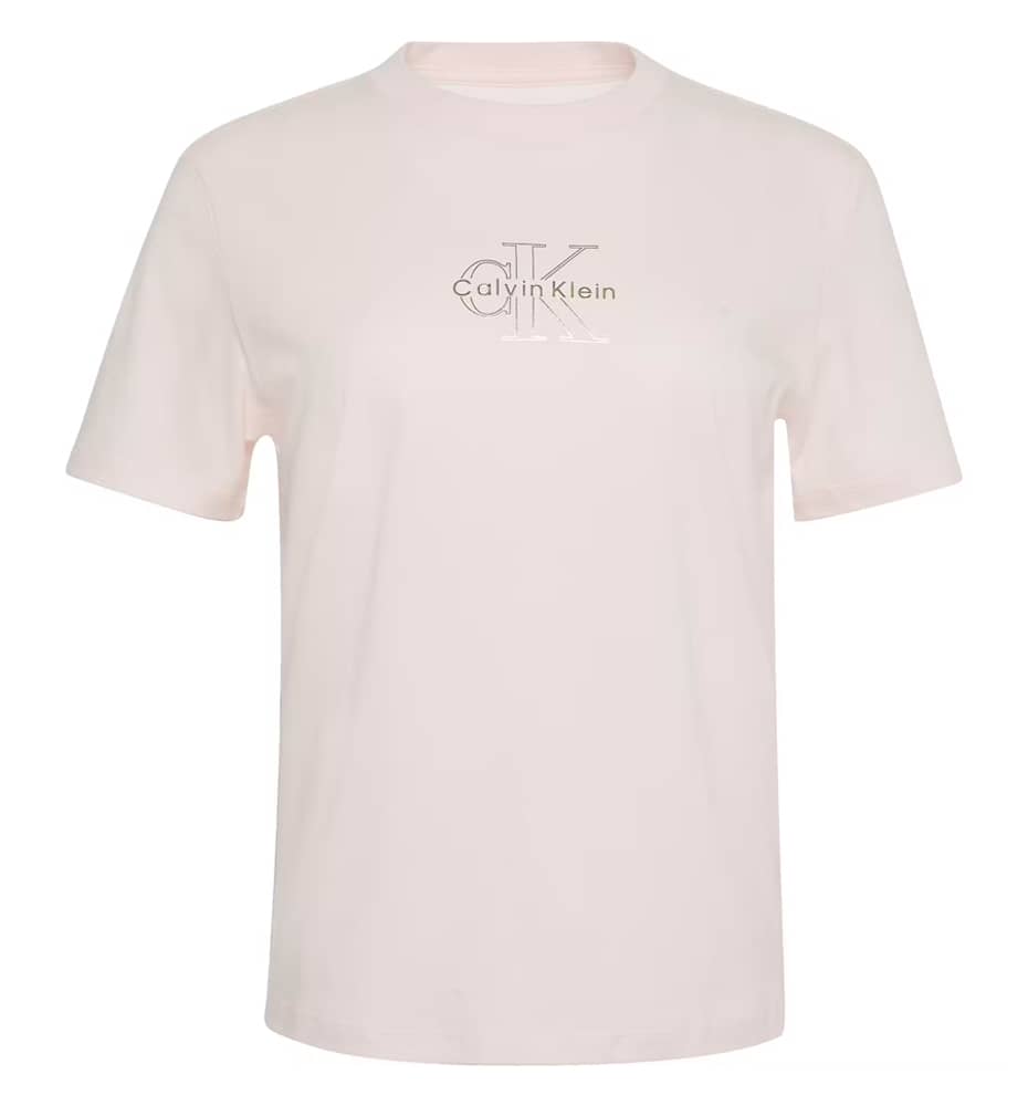 T-shirt M/c Casual_Mujer_CALVIN KLEIN Ss Classic Foil Monologue Tee