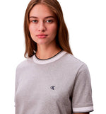Calvin Klein Monogram Stripe Trim Casual Dress