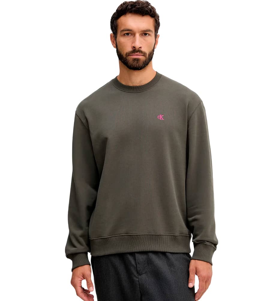 Sweatshirt Casual_Men_CALVIN KLEIN Ls Eu 350terry Monogram Cn Swtsh
