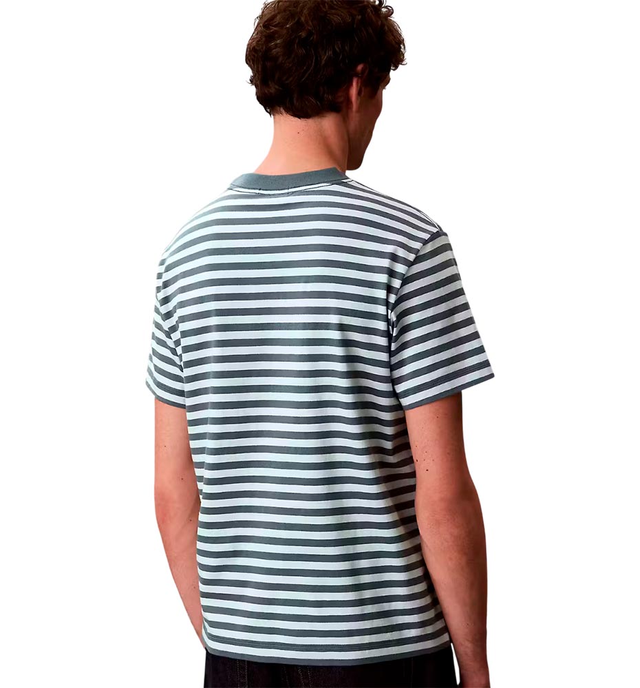 Camiseta Casual Calvin Klein 20s Stripe Monologo