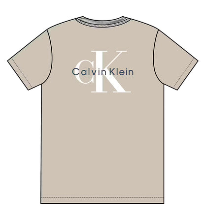 Camiseta Casual Calvin Klein 30s Classic Back Monologo