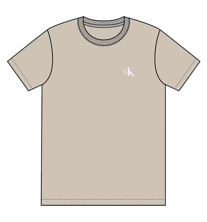 Camiseta Casual Calvin Klein 30s Classic Back Monologo