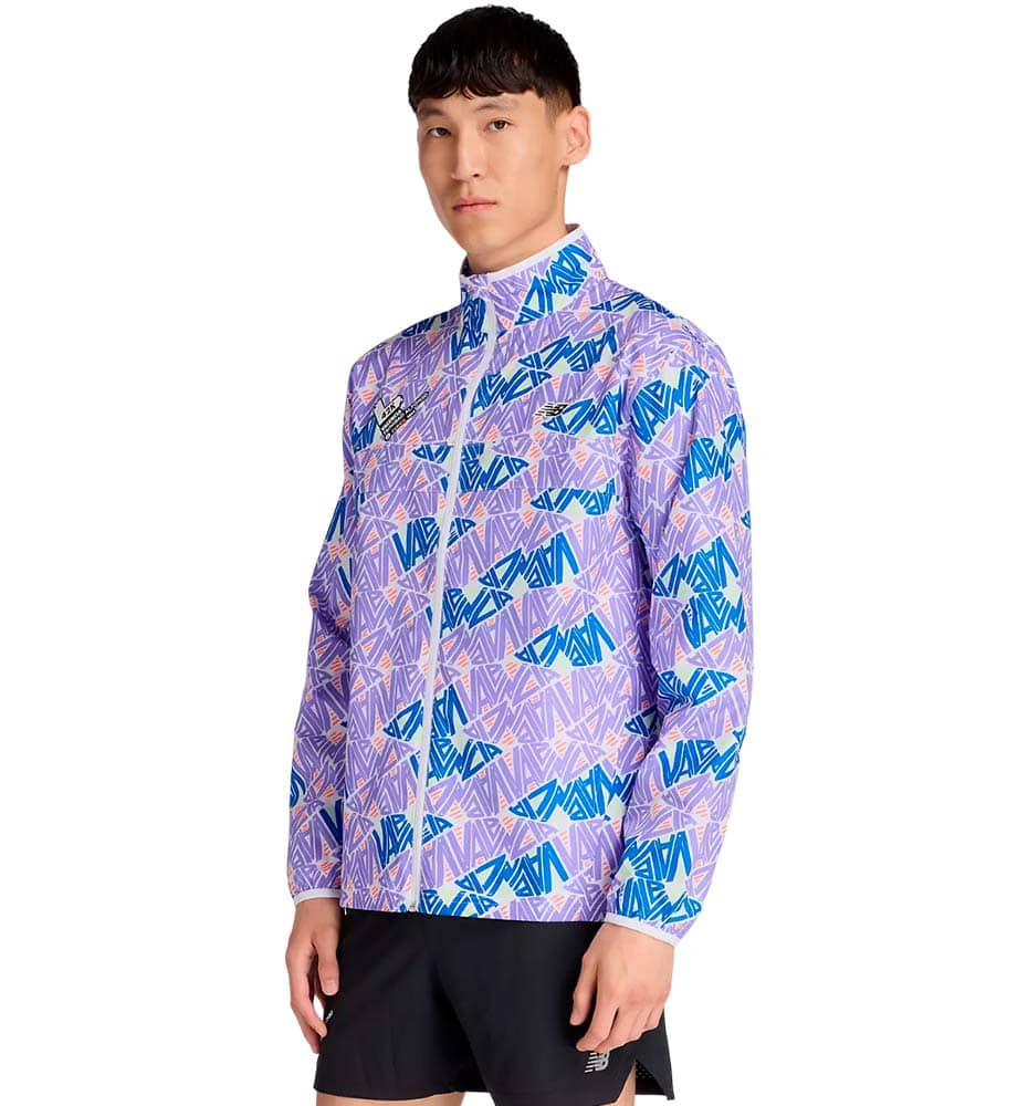 Running Jacket_Men_NEW BALANCE Valencia Marathon Printed Sport Essentials