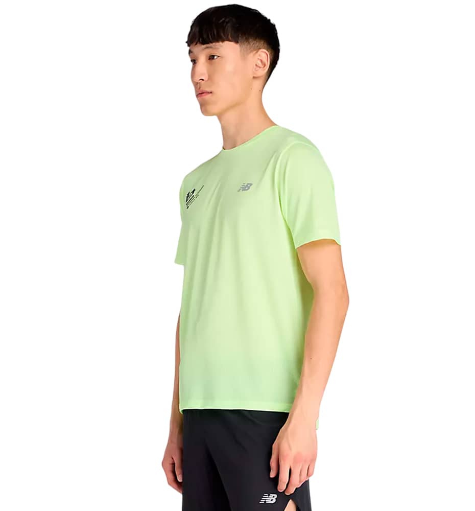 T-shirt M/c Running_Men_NEW BALANCE Valencia Marathon Athletics T-shirt