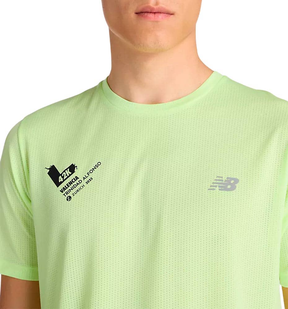 T-shirt M/c Running_Men_NEW BALANCE Valencia Marathon Athletics T-shirt