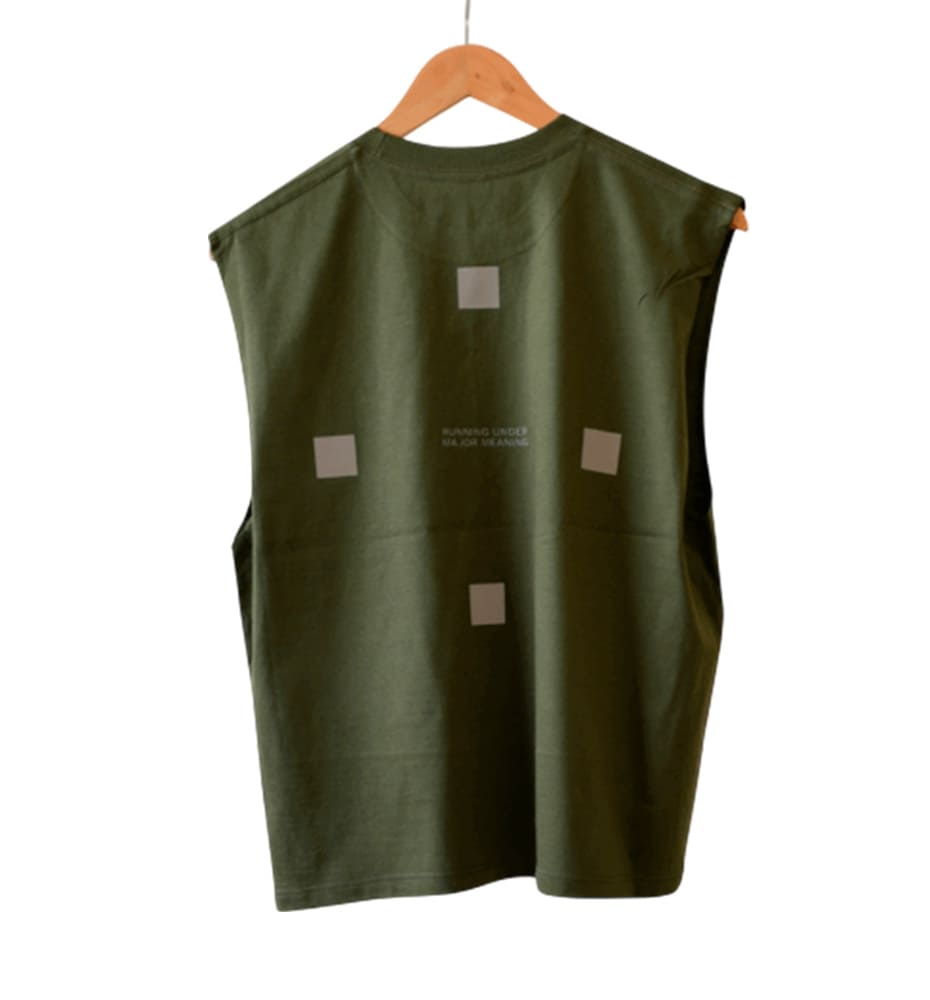 Women's Running Sleeveless Shirt RUMM Military Cotton Tank