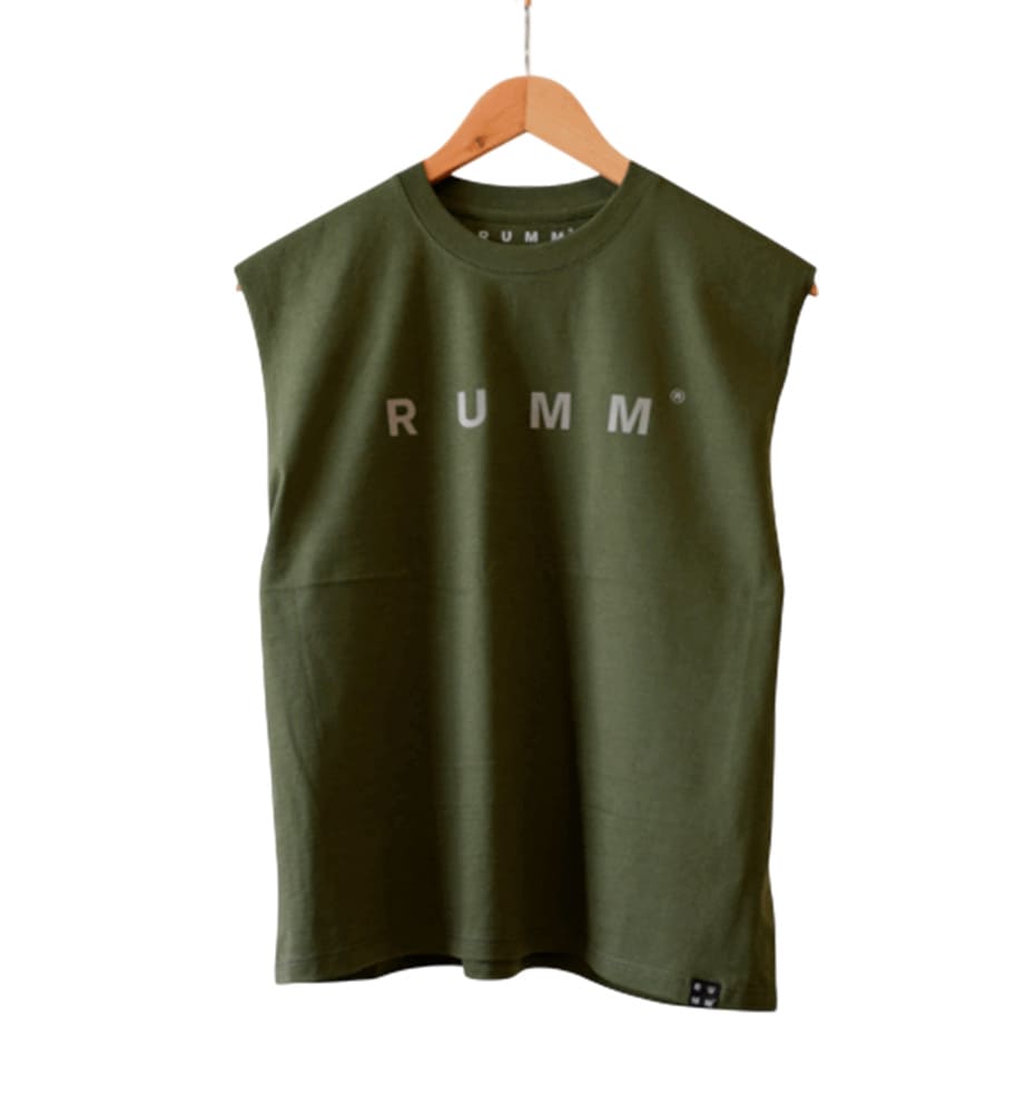 Women's Running Sleeveless Shirt RUMM Military Cotton Tank