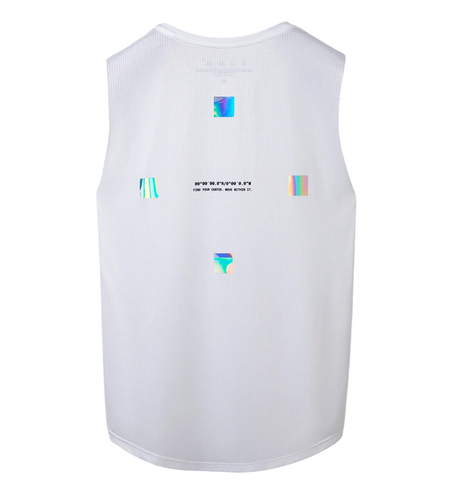 Camiseta Sin Mangas Running Rumm Essential White Tank