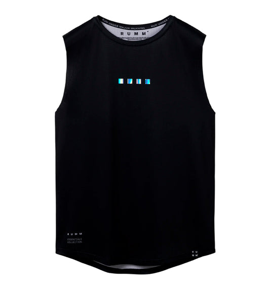 Camiseta Sin Mangas Running Rumm Essential Black Tank