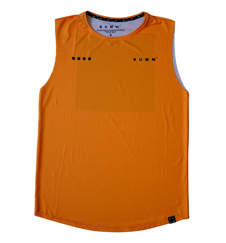 Running_Men's_RUMM Orange Tank Man Sleeveless Shirt