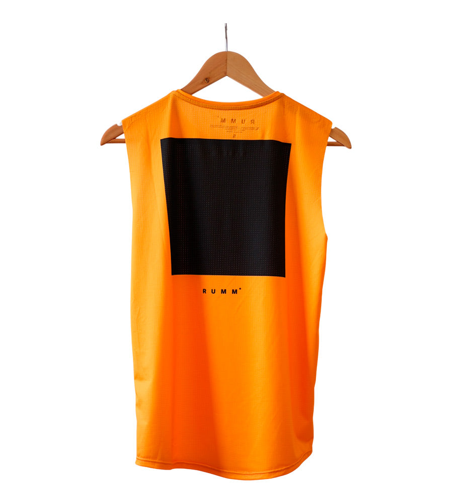Running_Men's_RUMM Orange Tank Man Sleeveless Shirt