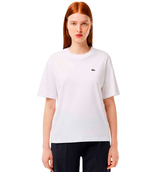 Camiseta M/c Casual_Mujer_LACOSTE Relaxed Fit Plain Soft