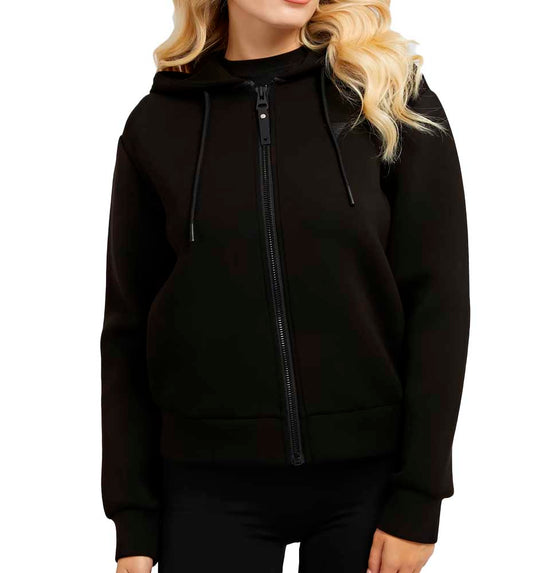 Jacket Casual_Mujer_GUESS Allie Scuba Hoodie Zip Sweatsh