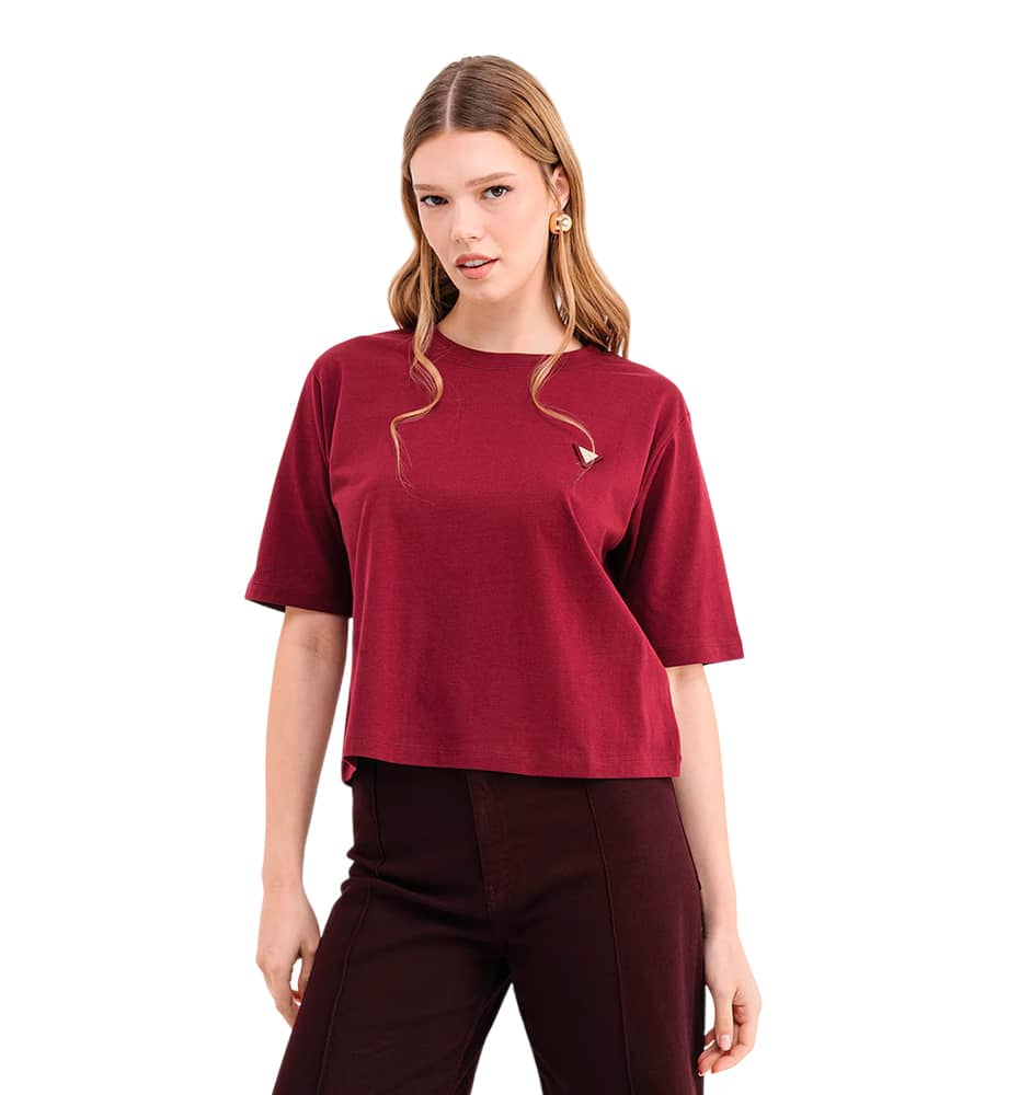 T-shirt M/c Casual_Woman_GUESS Colette Boxy T-shirt