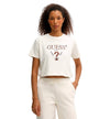 Women's Casual Short-Sleeve T-Shirt by GUESS Fabia Crop T-Shirt