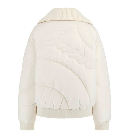 Chaqueta Casual Guess Dora Detachable Knit-Collar Pu