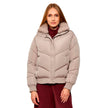 Women's Casual Jacket_GUESS Dora Detachable Knit-collar PU