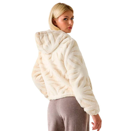 Chaqueta Casual_Mujer_GUESS Jacquard Sherpa Full-zip Hoodi