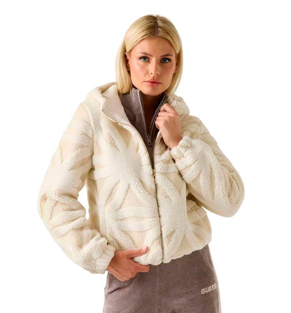 Chaqueta Casual_Mujer_GUESS Jacquard Sherpa Full-zip Hoodi