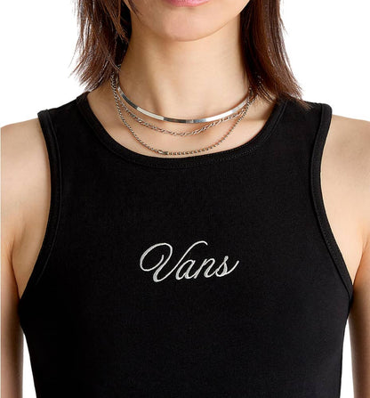 Camiseta De Tirantes Casual_Mujer_VANS Small Staple Fitted Crop Tank