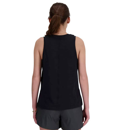 NEW BALANCE Sport Essentials Heathertech Tan Women's Running Tank Top