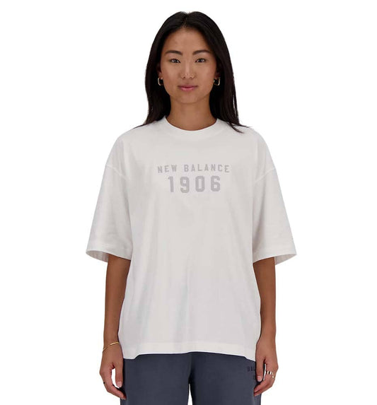T-shirt M/c Casual_Mujer_NEW BALANCE Iconic Collegiate Jersey Oversized