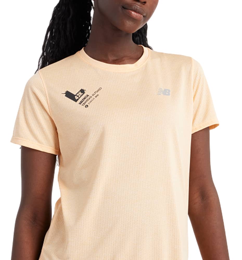 Camiseta M/c Running_Mujer_NEW BALANCE Valencia Marathon T-shirt W